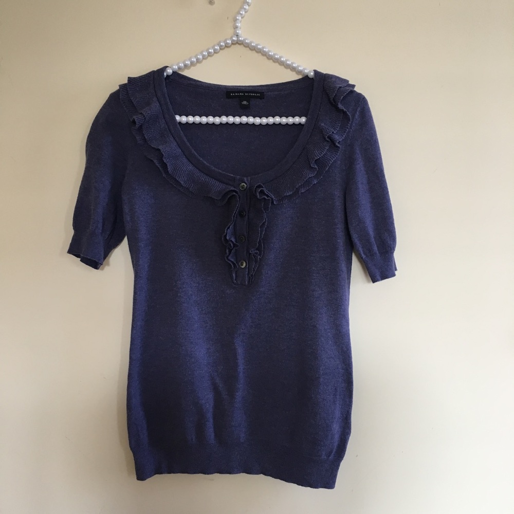 LOFT | RUFFLED SWEATER